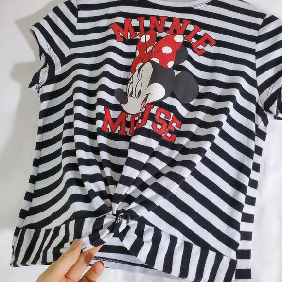 Disney | Minnie Mouse Striped Knotted Tee - Picture 3 of 8